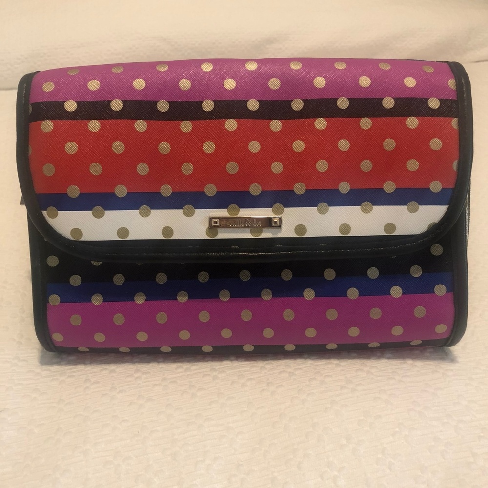 Stella & Dot Hang On Travel Case - Crazy Stripe